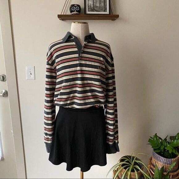 Tommy Hilfiger Striped Collared Long Sleeve Henley - Picture 2 of 7